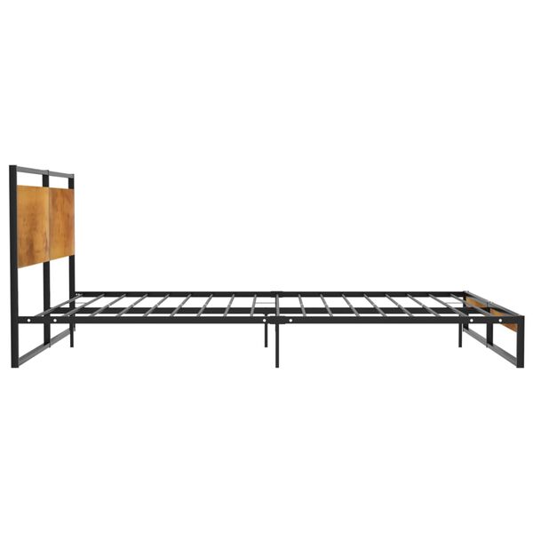 vidaXL Estructura de cama sin colch&oacute;n metal 180x200 cm