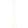 vidaXL Cono de luz LED decorativo acr&iacute;lico blanco c&aacute;lido 90 cm