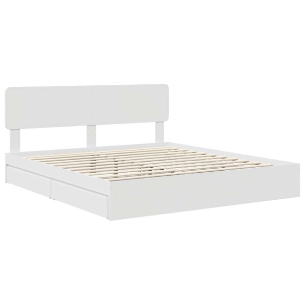 vidaXL Cama con almacenamiento 180 x 200 cm Madera de ingenier&iacute;a