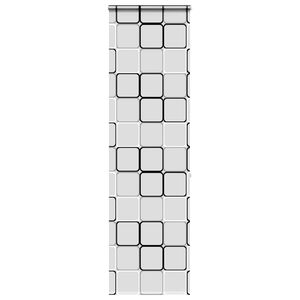 vidaXL Estor enrollable para ducha con casete 60x240cm tela ancho 56cm