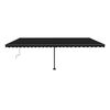 vidaXL Toldo autom&aacute;tico LED sensor de viento gris antracita 600x300 cm