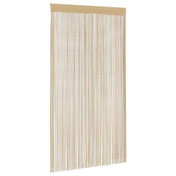 vidaXL Cortinas de flecos 2 piezas 140x250 cm beige