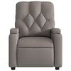 vidaXL Sill&oacute;n reclinable de tela gris taupe