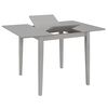 vidaXL Mesa de comedor extensible gris (80-120)x80x74 cm MDF