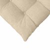 vidaXL Cojines para asiento 2 pcs Crema 40 x 40 x 6 cm tela