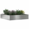 vidaXL Borde de C&eacute;sped Plateado 60 x 60 x 13 cm Acero Galvanizado