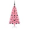 vidaXL &Aacute;rbol de Navidad con 150 LED con soporte Rosa 120 cm PVC