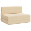 vidaXL Sof&aacute; Cama Plegable Crema 100 x 80 x 60 cm Tela