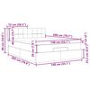 vidaXL Estructura cama otomana colch&oacute;n terciopelo rosa 140x200cm