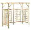 vidaXL P&eacute;rgola de jard&iacute;n para 3 cubos de basura madera pino impregnada