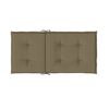 vidaXL Cojines silla respaldo bajo 6 ud tela taupe melange 100x50x4 cm