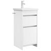 vidaXL Vanidad de ba&ntilde;o con lavabo Blanco 42 x 40 x 84,5 cm