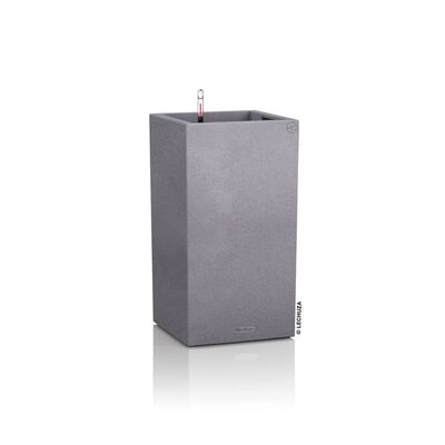 LECHUZA Macetero CANTO Stone 30 High ALL-IN-ONE gris piedra