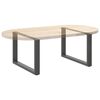vidaXL Patas para mesa de centro en forma de U (2 unidades), antracita, 70 x (42-43) cm, acero