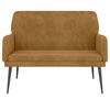 vidaXL Banco de terciopelo marrón 108x79x79 cm