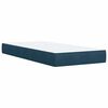 vidaXL Cama box spring con colch&oacute;n terciopelo azul oscuro 80x200 cm