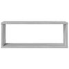 vidaXL Estantes c&uacute;bicos de pared 4 uds madera gris Sonoma 60x15x23 cm