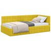 vidaXL Estructura de cama en esquina Amarillo 90 cm x 190 cm