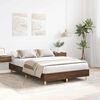 vidaXL Estructura de cama sin colchón marrón roble 120x190 cm madera