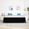 vidaXL Cama tipo Box Spring con colch&oacute;n Negro 200 x 200 cm tela