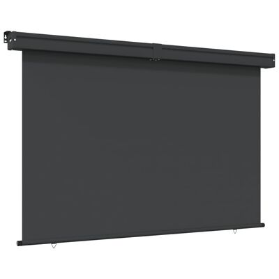 vidaXL Toldo lateral de balcón negro 165x250 cm