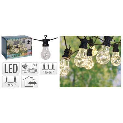 ProGarden Luces LED de jardín para fiestas con 100 lámparas