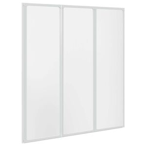 vidaXL Mampara de ducha con 3 paneles plegables, 141 x 130 cm