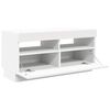 vidaXL Mueble para TV con luces LED blanco 80x35x40 cm