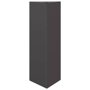 vidaXL Jardinera triangular acero negro 30x26x75 cm