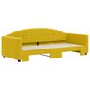 vidaXL Sof&aacute; cama nido terciopelo amarillo 90x200 cm