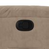 vidaXL Sillón reclinable tela de microfibra gris taupe