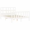 vidaXL Estructura de cama sin colch&oacute;n madera de pino blanca 120x200 cm