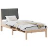 vidaXL Estructura de cama Marr&oacute;n 80 x 200 cm Madera de pino macizo