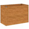 vidaXL Jardinera elevada 100x50x69 cm acero corten