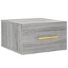 vidaXL Mesita de noche de pared color gris Sonoma 35x35x20 cm