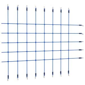 vidaXL Red de escalar azul 200x150 cm