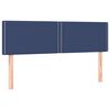 vidaXL Cama box spring con colch&oacute;n tela azul 140x190 cm