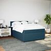 vidaXL Cama box spring con colch&oacute;n terciopelo azul 140x190 cm