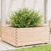 vidaXL Jardinera madera maciza de pino 110x110x49,5 cm