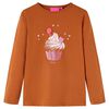 Camiseta infantil de manga larga color co&ntilde;ac 116