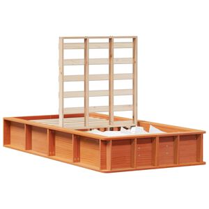 vidaXL Estructura de cama Marr&oacute;n cera 80 x 200 cm
