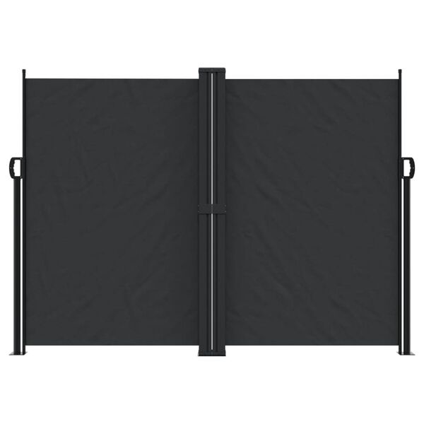 vidaXL Toldo lateral retráctil negro 180x600 cm