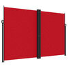 vidaXL Toldo lateral retr&aacute;ctil rojo 220x1200 cm