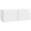 vidaXL Mueble de TV de pared 78,5 x 31 x 30 cm Blanco Brillante