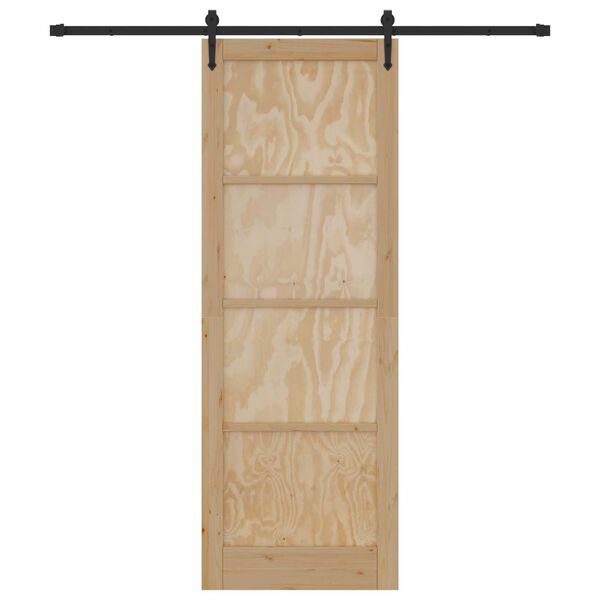vidaXL Puerta Corredera ORKDAL Marr&oacute;n 83 x 232 cm