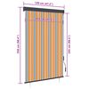 vidaXL Estor enrollable de exterior amarillo y azul 120x250 cm