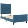 vidaXL Cama tipo Box Spring Azul Oscuro 100 x 200 cm Terciopelo
