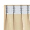 vidaXL Cortinas Opacas con Anillas 2 pcs Crema 140 x 140 cm Poli&eacute;ster