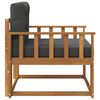 vidaXL Sof&aacute; intermedio de exterior Madera de Acacia S&oacute;lida Natural