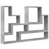 vidaXL Estanter&iacute;a de pared madera ingenier&iacute;a gris hormig&oacute;n 96x12x64 cm